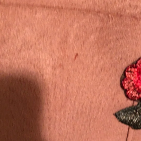 Tahari Dusty Rose Appliqué Open-Front Coat Size M - Picture 11 of 14